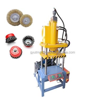 China Threading Function Industrial Cup Brushes Machine for Steel Wire Wheel Brushes Making for sale