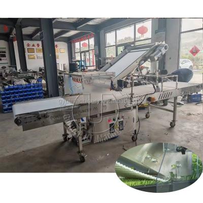 China 10 linhas Máquina de colheita automática de bandeja de microgreens de corte rápido para alface de folhas de bebê à venda