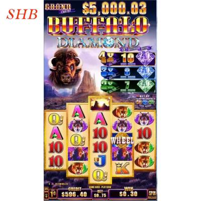 China High Quality Newest Aracde Coin Operated Machine Guangzhou Jackpot Buffalo PCB Slot Game Machine Playing for sale