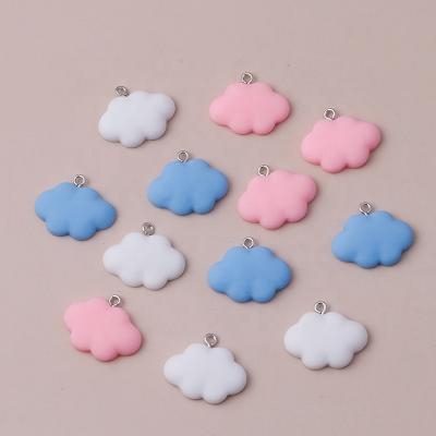 China 10pcs/bag 26x20mm Durable Cartoon Resin Cloud Charms Pendants Jewelry Making Earrings Necklaces Bracelets Pendant for sale