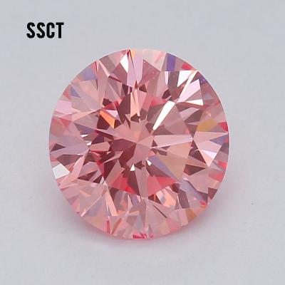 China Sparkling Round CVD IGI Certificate 1.01CT VS1 Lab Diamond Lab Grown Red Diamond for sale