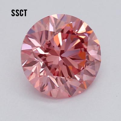 China Sparkling Pink Diamonds Hip Hop Pink Loose Diamond for sale