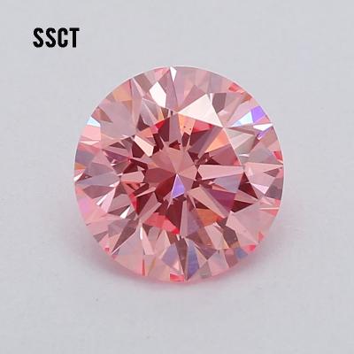 China Sparkling 0.72 VS2 IGI Certificate Top Quality Lab Grown Pink Diamonds for sale