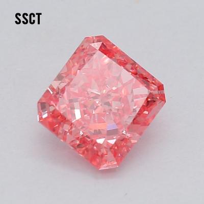 China Arouse single pink Emerald Diamond rose for circle earrings for sale