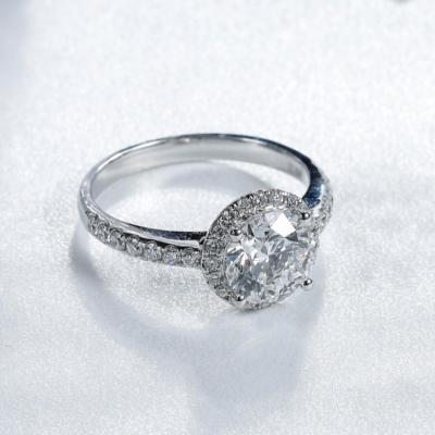 China FASHIONABLE Gold Engagement Rings Lab Developed Diamond Engagement Ring for sale