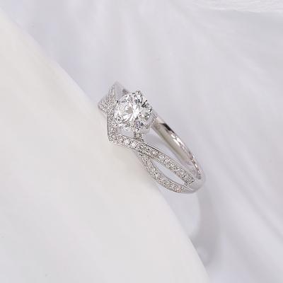 China FASHIONABLE Round Shape White Color Jewelry Diamond Lab Developed for sale