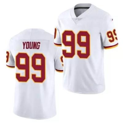 China 2022 new hot sale American football youth jersey #17 Mclaurin #99 embroidery sports high quality antibacterial stitched jersey for sale