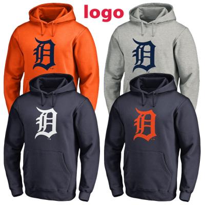 China 2022 Custom Mens Hoodie Baseball Tank Tops Antibacterial Sportswear Tiger Baseball Jackets Baseball Support Logo Numbers Custom Made for sale