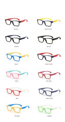 China New Mingtong Flexible Silicone Comfort Glasses Frames Computer Bluelight Optical Glasses Kids Blue Light Anti Blocking Glasses for sale