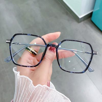 China Mingtong Blue Light Glass Computer Monocle Uv400 Eye Polygon Optical Glasses Eye Sight Tr90 Glass Blue Light Blocking Eye To Protect Glasses For Computer for sale