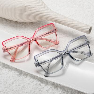 China Fashionable women's candy color optical eyeglasses women's transparent blue light glass monocle anti optical sight glass Mingtong blue light hot sale anti for sale