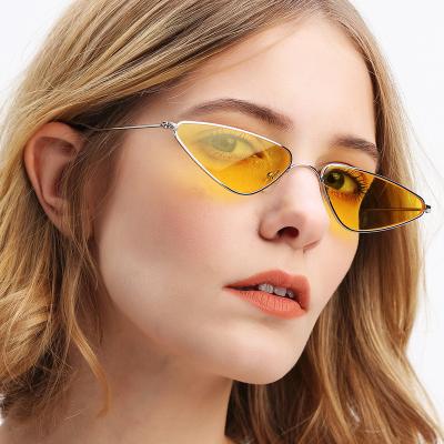 China Fashion Sunglasses Sell 2022 Female Popular Colorful Metal Wholesale High Quality Cat Eye Sunglass Women Sunglasses for sale