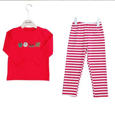 China Red striped kids boutique clothing sets boys Christmas shirt christmas boyis costume casual custom kids clothing for sale