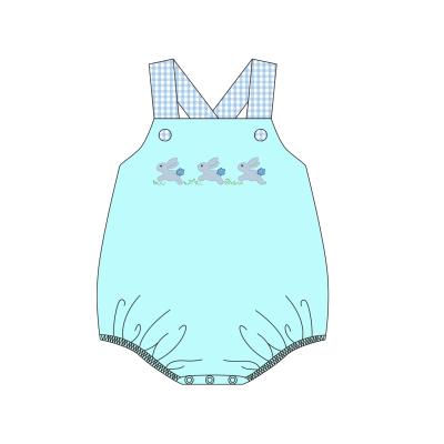 China Cozy Baby Clothes Wholesale Boyis Easter Toddlers Boutique Baby Boy Bubble Customized Infant Romper for sale