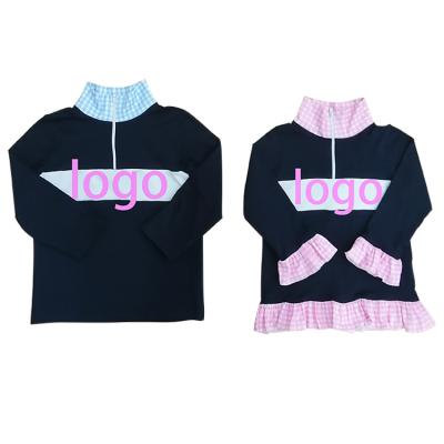 China Custom boutique clothes drop top kids boyis pullovers anti-pilling boys and grils quarter zipper jacket for sale