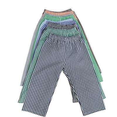 China Multicolor Toddler Boy Boutique Gingham Pants Anti-pilling Children Pants Wholesale Baby Boy Pants for sale