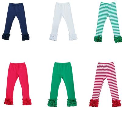 China Hot sale kids anti-pilling boyis pants solid cotton wholesale icing ruffle baby gaiters for kids use for sale