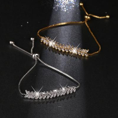 China The adjustable bracelet branch bracelet simple elegant fashionable environmentally friendly zircon charm wholesale for sale