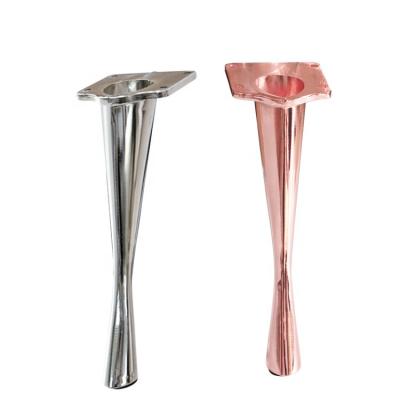 China Zinc Alloy Sofa Leg Rose Gold Color Sofa Leg Cabinet Leg Strong Quality for sale