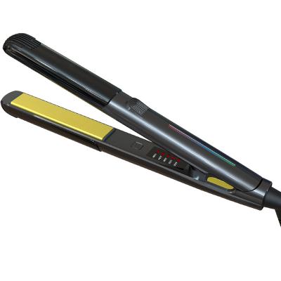 China Outdoor Custom Professional Keratin Treatment Straightening Flat Iron 480 F Degrees Titanium Plates Ceramic Hair Straightener for sale