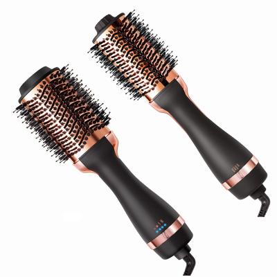 China New Arrival 1000w Ionic Blowout Brush 3 in 1 Hair Hot Blow Step Airbrush One Step Dryer Brush for sale