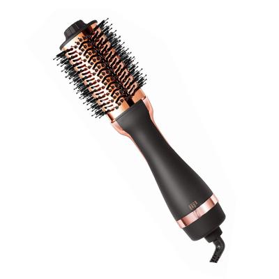 China Airbrush Ionic Hot Negative Ceramic Electric Blow Drying Brush Hair Volumizer for Curling Straightening for sale