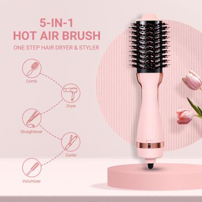 China 2021 Ionic New Style 3 in 1 One Step Blow Electric Hair Dryer Blow Out Hot Air Hair Dryer Brush for sale