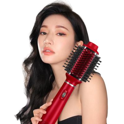 China 1000w Ionic Hot Airbrush Hair Dryer 1000w Hot Blow One Stage Brush Electric Hair Dryer Brush Black OEM for sale