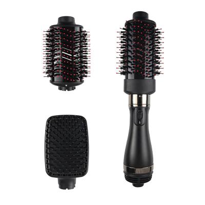 China Airbrush One Step Ionic Interchangeable Hot Hair Dryer Customized Multi Functional Hair Dryer Styler Brush for sale