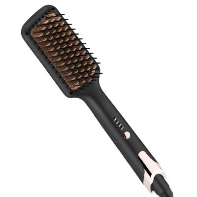 China Professional High Quality Professional Foldable Hot Steam Comb Display Brush Slide Hair Straightener Ceramic Brush for sale