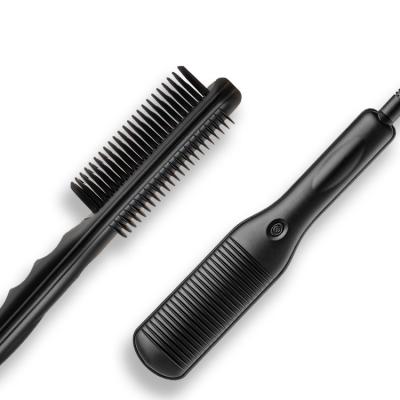 China New Design Compact Household High Quality Hair Straightener Brush Fast Hair Straightener Brush for sale