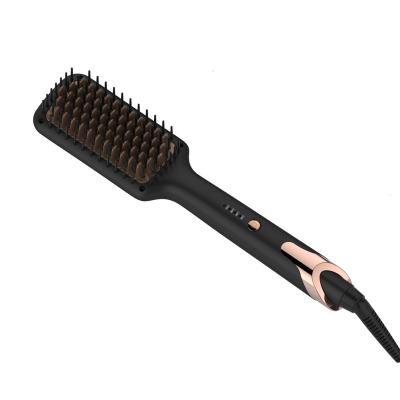 China Wholesale Homemade Low MOQ Of Palette Use Electric Hot Iron Hair Tools Ionic Hair Straightener Brush for sale