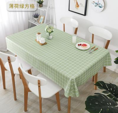 China Dining Room Custom Rectangular Home Decoration Tablecloths Size Waterproof Table Cloth for sale