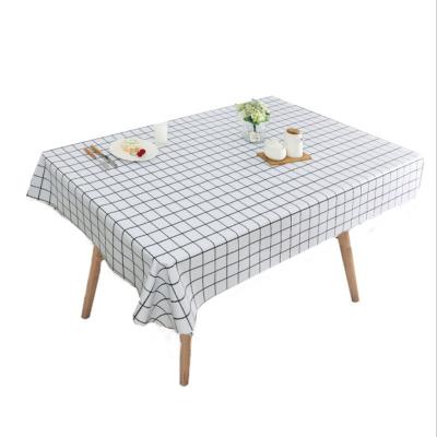 China Home Outdoor Waterproof Picnic Dinner Waterproof Oilproof Party Table Cloth PVC Decor White PVC Tablecloth for sale