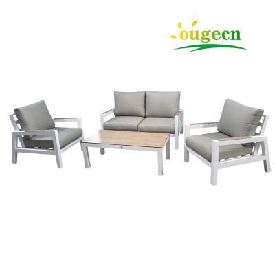 China Aluminum Contemporary Leisure Furniture Beach Sofa Modern Patio Living Bistros For Outdoor Garden Living for sale