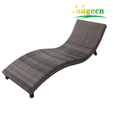 China Contemporary Bistros Sofa Modern Patio Lounger Rattan Wicker Furniture For Garden Beach Coffee Table Outdoor Seaside for sale