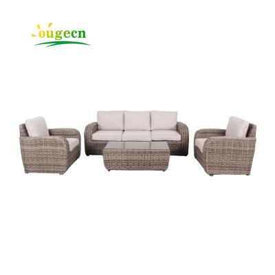 China Modern Wicker Patio Garden Sofa Sectional Woven Furniture Love Bar Bistros Sofa Module Corner Rattan Sofa for sale