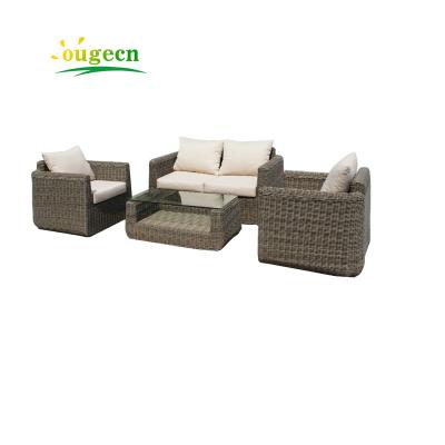 China Modern Wicker Patio Garden Sofa Sectional Woven Furniture Love Bar Bistros Sofa Module Corner Rattan Sofa for sale