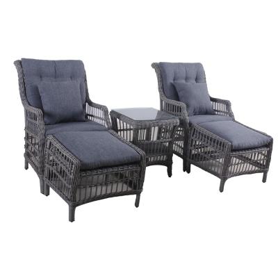 China Bistro Modern Outdoor Bar Rattan Patio Garden Furniture Modern Wicker Coffee Table Set for sale