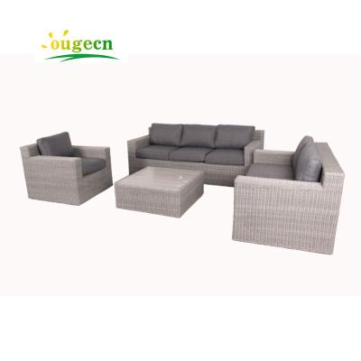 China Modern Wicker Patio Garden Sofa Sectional Woven Furniture Love Bar Bistros Sofa Module Corner Rattan Sofa for sale