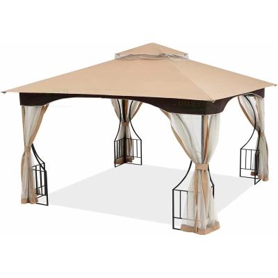 China Patio\Garden\Cottage\Yard\Beach OG86017 All Seasons Steel View Top Assembly Soft Outdoor Garden Gazebo 300*300cm Gazebo for sale