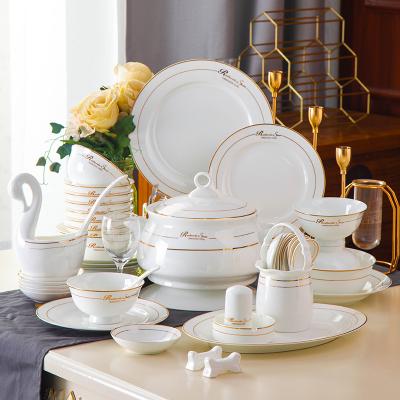 China Restaurant Dinner Set Nordic Marble Wedding Dinner Viable With High Quality for sale