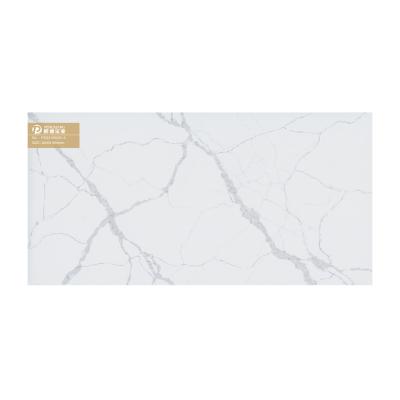 China Pengxiang 12-30mm Modern Quartz Vanity Kitchen Calacatta Pattern New Surface For Interior Decor Design Artificial Quartz Slab for sale