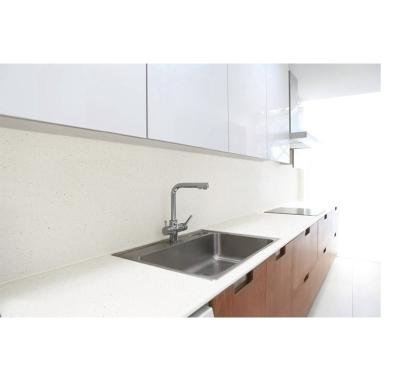 China Modern Universal White Quartz Slab Bathroom Artificial Quartz Tile For Kitchen for sale