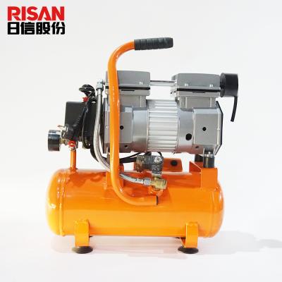 China Factory Price Small 700W 9L Oil Free Portable Oil Free Air Compressor for sale