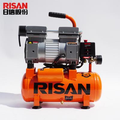 China Factory supply 220V 700w 9L oil free piston air compressor for sale