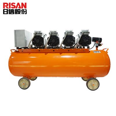 China 3kw 4HP Oil Free Low Noise Oil Free Air Compressor With 120L Air Tank for sale