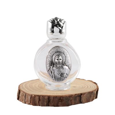 China Europe Baptism Catholic Home Decoration Glass Holy Water Bottle Christian Wedding Prayer First Communion for sale