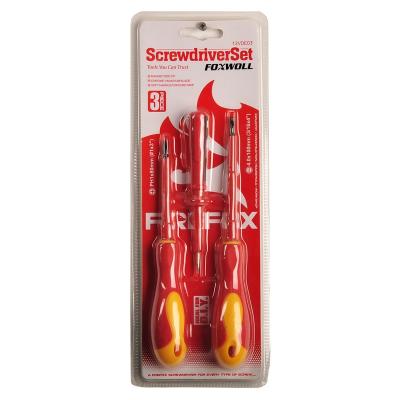 China 3pcs Insulated VDE F12VDE03 Plastic Screwdriver Set Insulated Screwdriver for sale