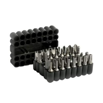 China Steel High Quality Bit Set 33 Pieces With Magnetic SAE Hex Metric Hex Extension Bit Holder And Star Screwdriver Bit Set for sale